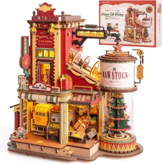 Boîte à musique en bois Robotime, cadeau de Noël, puzzle 3D en bois, kits de modèles en bois, meilleurs cadeaux pour adultes