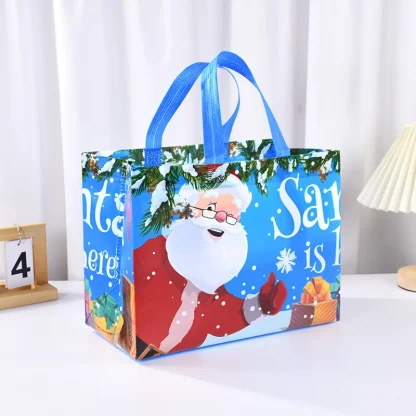 Sac cadeau de Noël Père Noël et bonhomme de neige — image 17