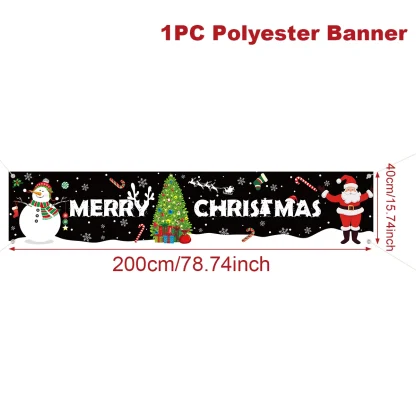 Bannière extérieure de noël, décorations de joyeux noël pour la maison, décor extérieur de noël, bonne année 2025, 2026 — image 27