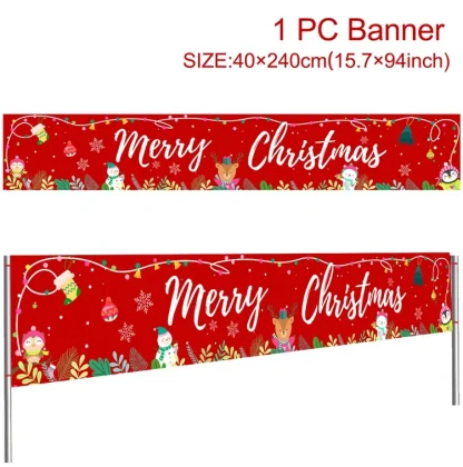 Bannière extérieure de noël, décorations de joyeux noël pour la maison, décor extérieur de noël, bonne année 2025, 2026 — image 37
