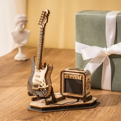 Robotime – Guitare électrique, puzzle 3D en bois — image 11