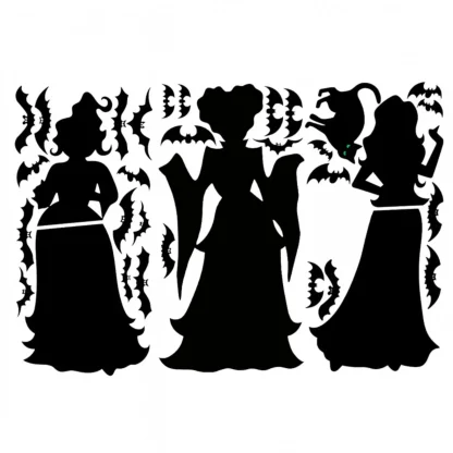 Stickers muraux sorcière et chauves-souris — image 2