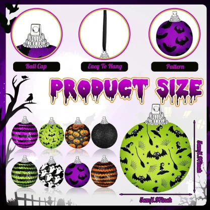 Ornements d'Halloween en bois à suspendre — image 4