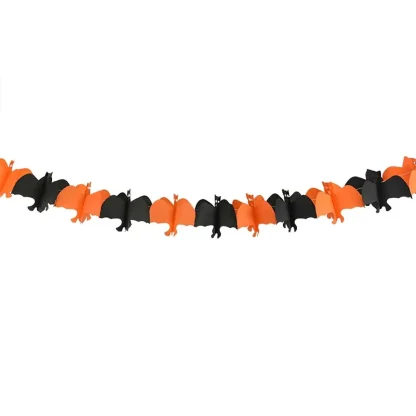 Guirlande fanions d'Halloween en papier, 3 m — image 5