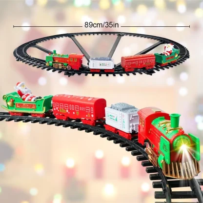 Train de Noël musical et lumineux pour sapin — image 5