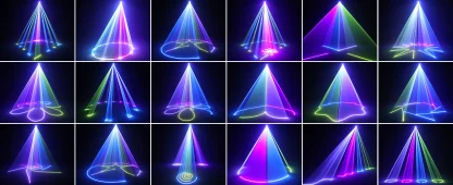 U'King 100W Animation DJ LS Light RGB DJ Disco Party Light 3D Animation LS Projector DMX Control for Christmas Halloween — image 8
