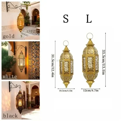 Lanterne marocaine ajourée en métal — image 5