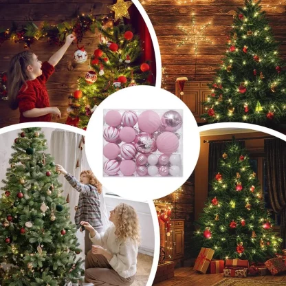 Ornements de sapin de Noël incassables, boule colorée, intérieur, extérieur, cérémonie — image 16