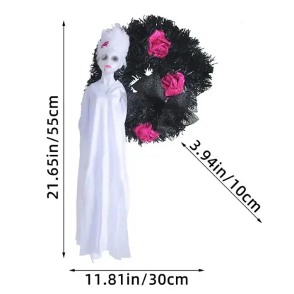 Couronne de porte fantôme blanc — image 11