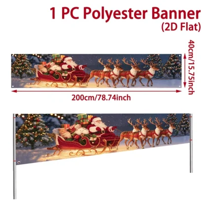 Bannière extérieure de noël, décorations de joyeux noël pour la maison, décor extérieur de noël, bonne année 2025, 2026 — image 31