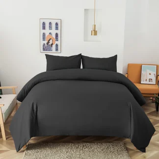 Parure de lit en microfibre avec taies d'oreiller
