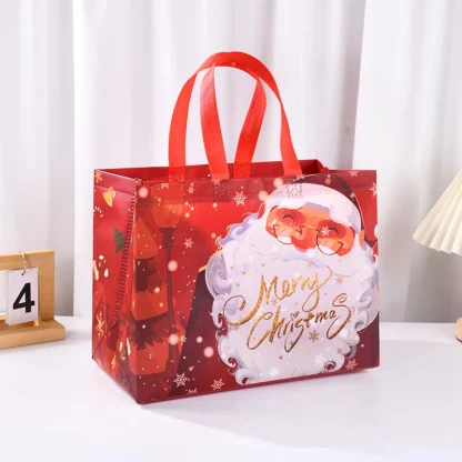 Sac cadeau de Noël Père Noël et bonhomme de neige — image 21