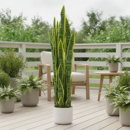 Sansevieria artificielle en pot — image 5