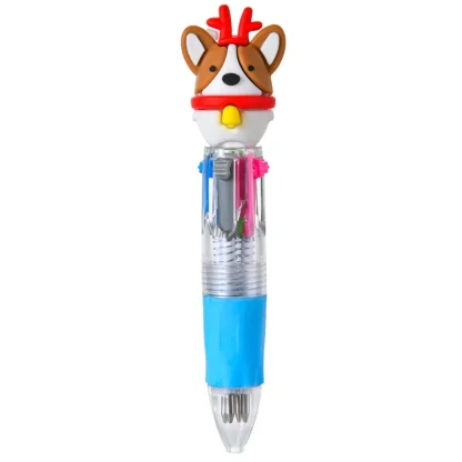 5 à 100 stylos à bille de Noël, 4 couleurs, avec motif de dessin animé, idéal comme cadeau pour les fêtes de Noël, les carnavals, le Nouvel An et la veille de Noël. — image 10