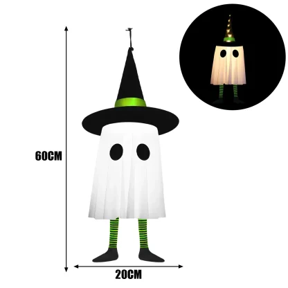 Fantômes et chapeaux de sorcière lumineux à suspendre — image 19