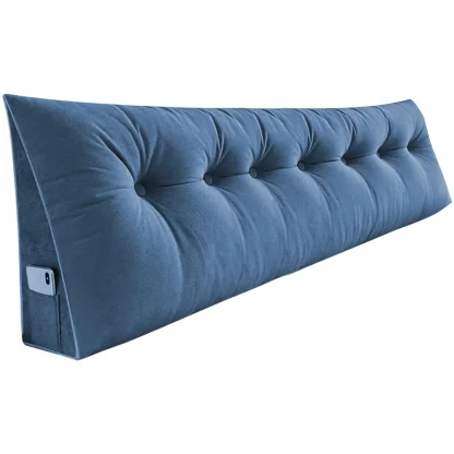 Coussin de lecture triangulaire pour tête de lit
