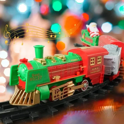 Train de Noël musical et lumineux pour sapin — image 4