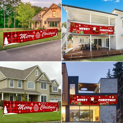 Bannière extérieure de noël, décorations de joyeux noël pour la maison, décor extérieur de noël, bonne année 2025, 2026 — image 49