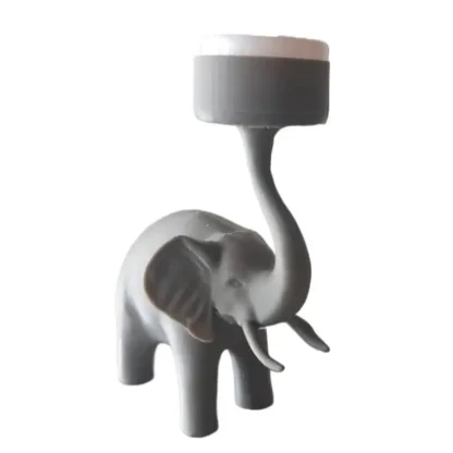 Bougeoir éléphant pour bougie chauffe-plat