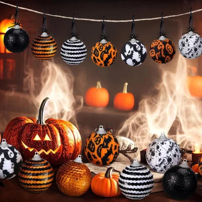 Ornements d'Halloween en bois à suspendre — image 10