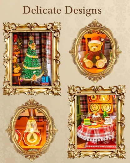Rolife – Diorama réveillon de Noël LED, puzzle 3D en bois — image 10
