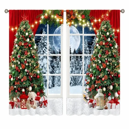 Rideaux de Noël semi-occultants, lot de 2 — image 11
