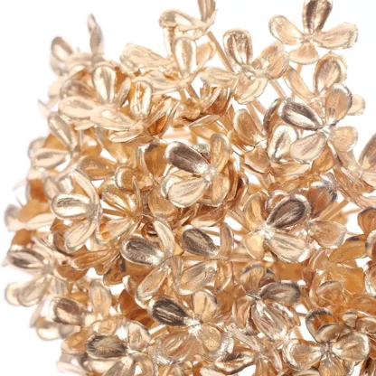 Têtes de fleurs d'hortensia artificielles dorées, fausses fleurs, décoration d'intérieur, décoration de Noël, accessoires du Nouvel An, 1 pièce, 3 pièces, 5 pièces — image 5