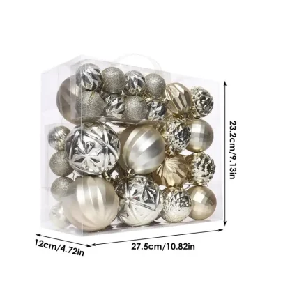 Ornements de sapin de Noël incassables, boule colorée, intérieur, extérieur, cérémonie — image 6