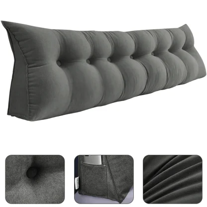 Coussin de dossier triangulaire pour lit ou canapé — image 2
