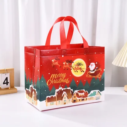 Sac cadeau de Noël Père Noël et bonhomme de neige — image 23