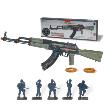 RoWood – Pistolet à élastique, puzzle 3D en bois