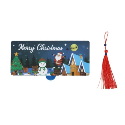 Carte de billets de banque pliante de noël, enveloppe de carte d'argent du père noël, décorations de joyeux noël pour la maison — image 27