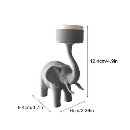 Bougeoir éléphant pour bougie chauffe-plat — image 6
