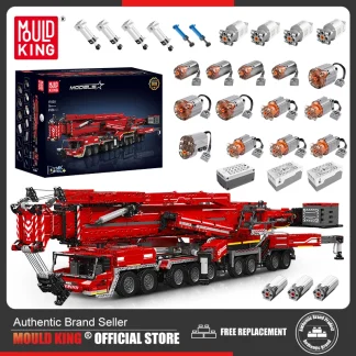 Mould King-Jouet de voiture technique Hurized LTM 17007/17008, camion-grue, modèle d'assemblage de nuit, briques de construction, cadeau de Noël pour enfants, 11200