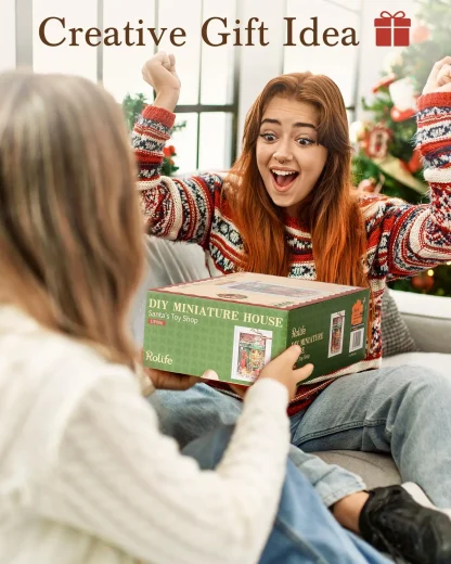 Rolife – Diorama réveillon de Noël LED, puzzle 3D en bois — image 21
