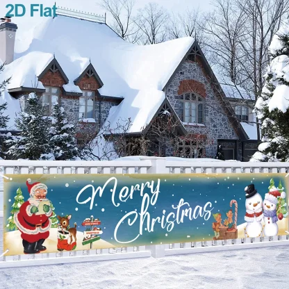 Bannière extérieure de noël, décorations de joyeux noël pour la maison, décor extérieur de noël, bonne année 2025, 2026 — image 4