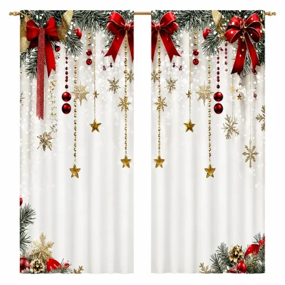 Rideaux de Noël semi-occultants, lot de 2 — image 12