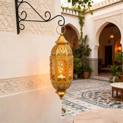 Lanterne marocaine ajourée en métal — image 7