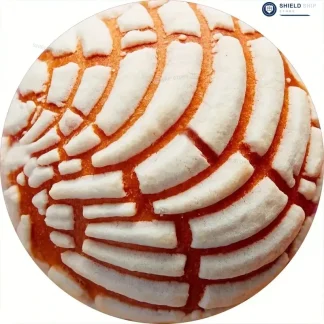 Plaid rond en flanelle, motif mexicain