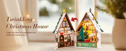 Kits de construction de maisons miniatures Rolife, kit de maison miniature DIY, décoration de cheminée de Noël pour adultes, cadeau de Noël — image 10