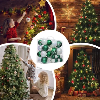 Ornements de sapin de Noël incassables, boule colorée, intérieur, extérieur, cérémonie — image 14