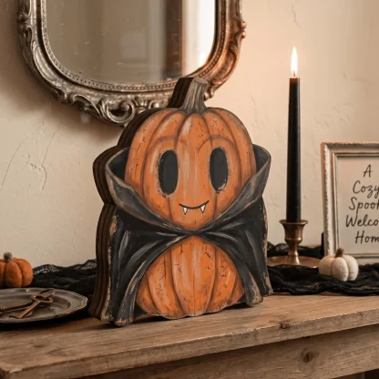 Blocs en bois d'Halloween : fantômes, chats, citrouilles — image 10