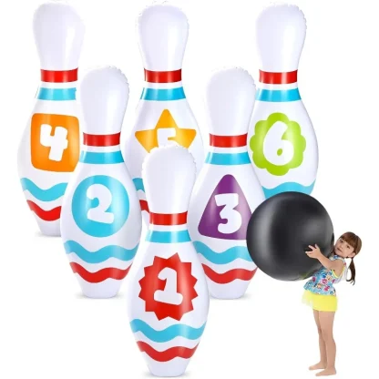 JOYFY 1 ensemble de Bowling gonflable géant pour enfants et adultes, cadeau de fête d'anniversaire de noël, jeux de compétences éducatives, jouet