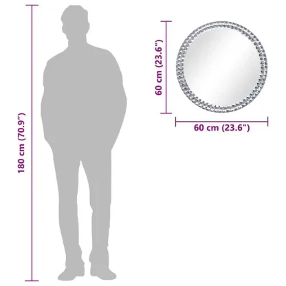 Miroir mural rond 60 cm — image 6