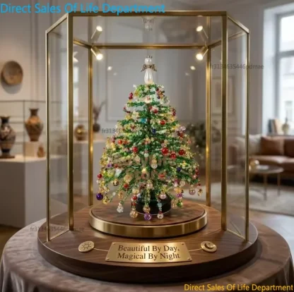 Kit sapin de Noël en perles à assembler, avec lumières — image 4