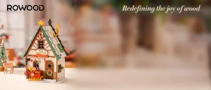 Kits de construction de maisons miniatures Rolife, kit de maison miniature DIY, décoration de cheminée de Noël pour adultes, cadeau de Noël — image 13