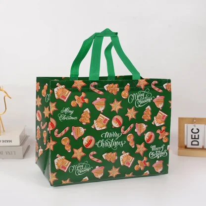 Sac cadeau de Noël Père Noël et bonhomme de neige — image 29